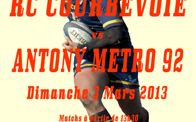 Programme du week-end (2/3 Mars 2013)